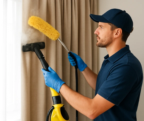 Trusted residential curtain cleaning technician Matty Curtain Cleaning macquarie-links-nsw QLD