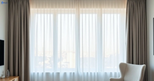Freshly steam cleaned curtains in macquarie-links-nsw QLD